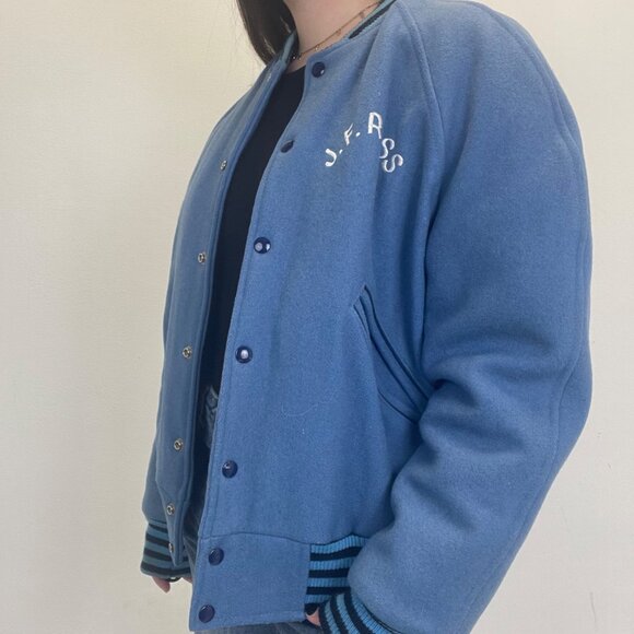 S Vintage Royals JF Ross Wool Varsity Jacket - Picture 3 of 5